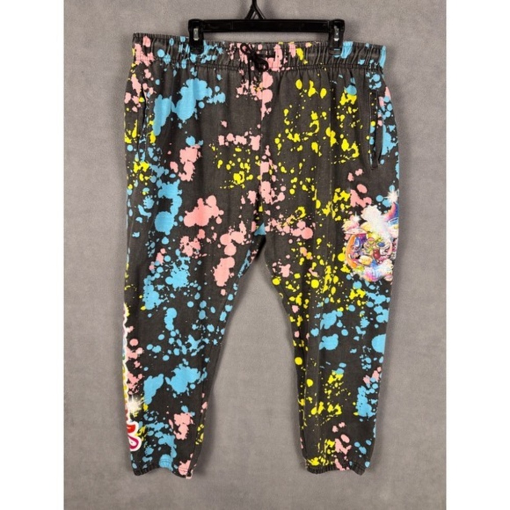 Nickelodeon Cartoon Women's Tie‎ Dye  Jogger Pants Size 3X Rugrats Ren Stimpy